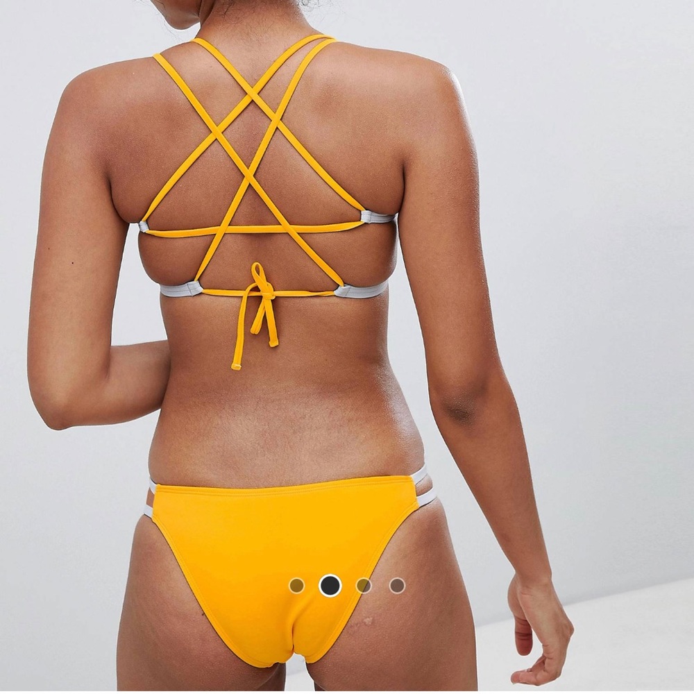 Free Society Mango Strappy Bikini Bottom